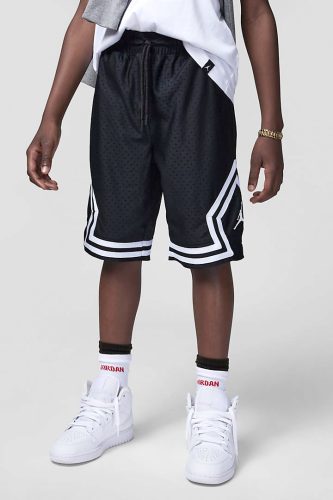 Jordan Diamond Mesh Shorts - Black M Kids