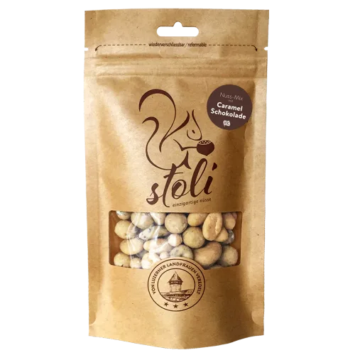 Nussmischung mit Caramel-Schokolade