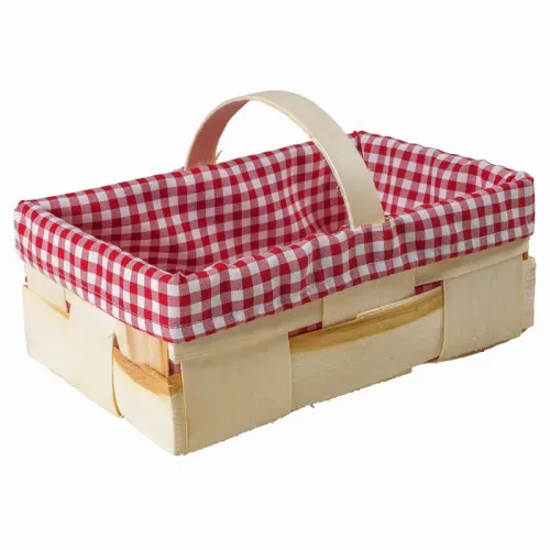Selected Fine Food, Spankörbe mit blau-weissem Karotuch