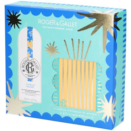 Roger & Gallet, Roger & Gallet Vanille Soleil Parfümwasser + Set mit Duftdiffusor