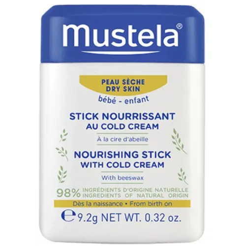 Mustela Nährender Stick mit Cold Cream für trockene Haut (9g)