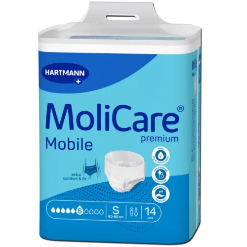 MoliCare Premium Inkontinenz-Pants, Taille 60-90cm, Stärke 6 (14 Stk)