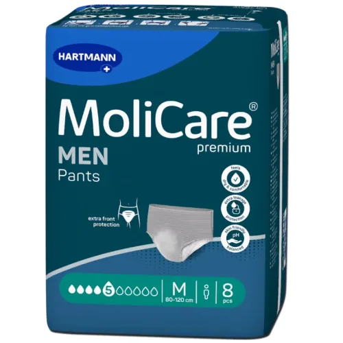 MoliCare Premium Men Inkontinenz-Pants, Taille 80-120cm, Stärke 5 (8 Stk)