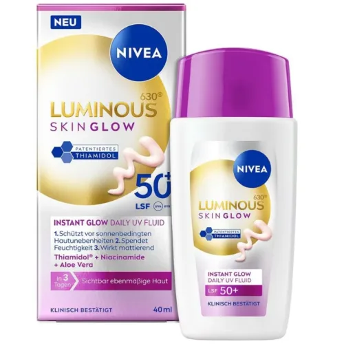 NIVEA Luminous Skin Glow Instant Glow Daily Fluid, LSF 50 (40ml)