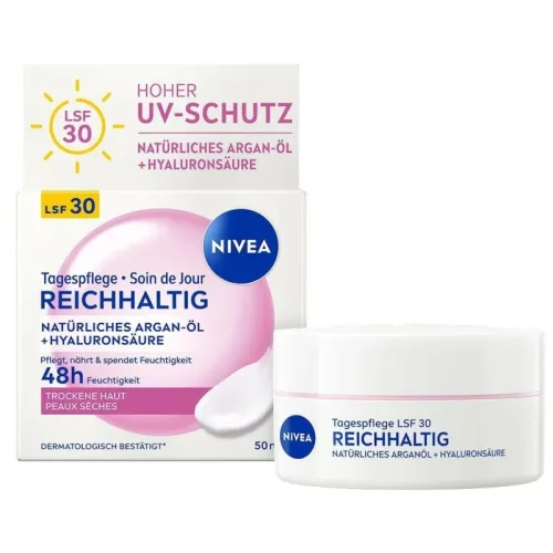 Nivea, Nivea - Face Reichhaltige Tagescreme LSF 30, 50 ml