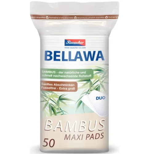 BELLAWA Abschminkpads Bambus Maxi (50 Stk)