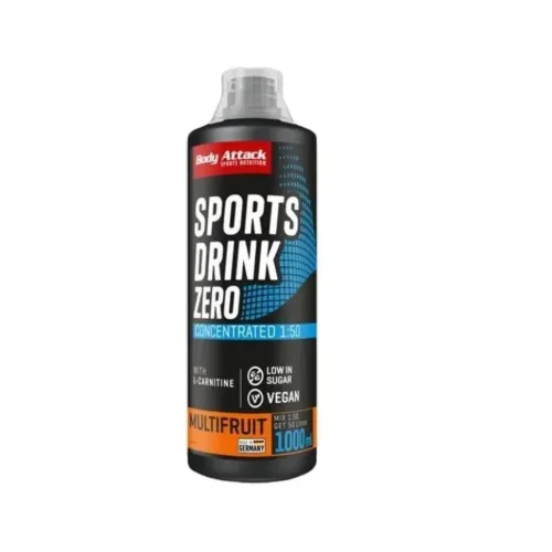 BODY ATTACK, Body Attack Sports Drink Zero Multifrucht (1 Liter)