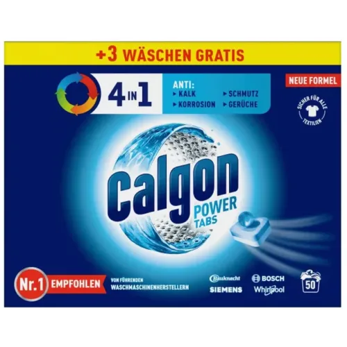 Calgon, CALGON Tabs 3247919 4in1 50 Tabs