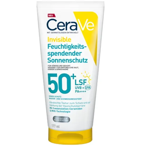 CeraVe - Invisible Hydrating Sonnencreme SPF50+, 177 ml