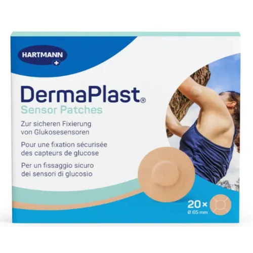 DermaPlast Sensor Patch beige, Durchmesser 29mm (20 Stk)