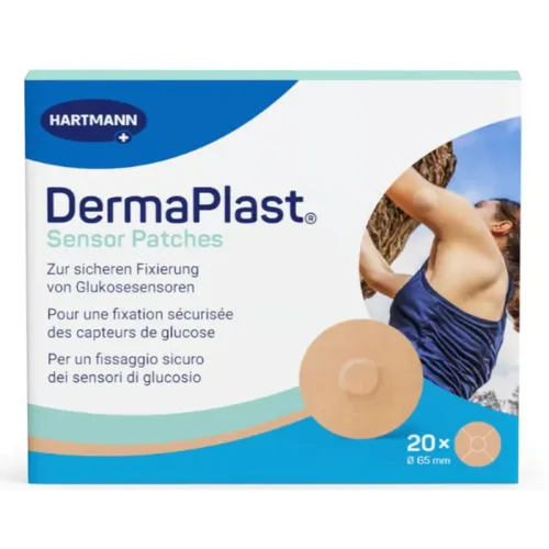 DermaPlast Sensor Patch beige, Durchmesser 21mm (20 Stk)