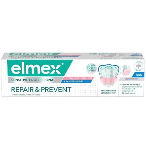 Elmex, Elmex - Sensitive Professional Repair & Prevent Sanftes Weiss Zahnpasta, 75 ml