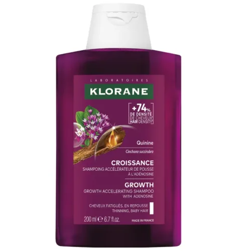 KLORANE - Haarwuchs-Shampoo mit Adenosin, 200 ml