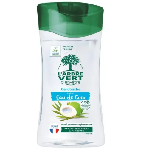L'ARBRE VERT, L'ARBRE VERT Ökologisches Duschgel Kokoswasser (260ml)