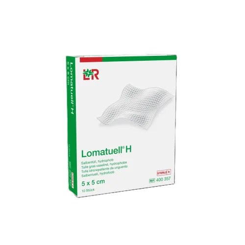 Lomatuell, Lomatuell H Salbentüll 5x5cm Box 10 Stk