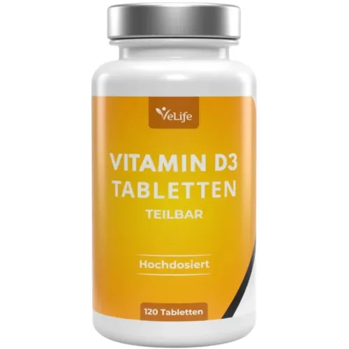 VeLife Vitamin D3 Tabletten teilbar (120 Stk)