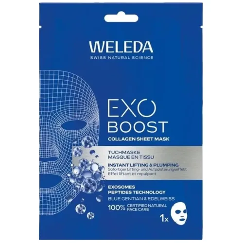 Weleda, Weleda - Exo Boost Tuchmaske Blauer Enzian & Edelweiss, 20 ml
