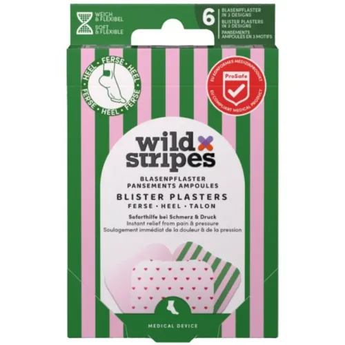 Wild Stripes Blasenpflaster Rosy Stripes, Einheitsgrösse (6 Stk)