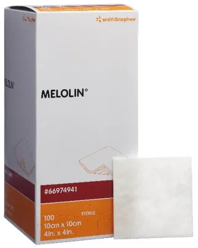 MELOLIN, Melolin Wundkompressen 10x10cm steril Btl 100 Stk