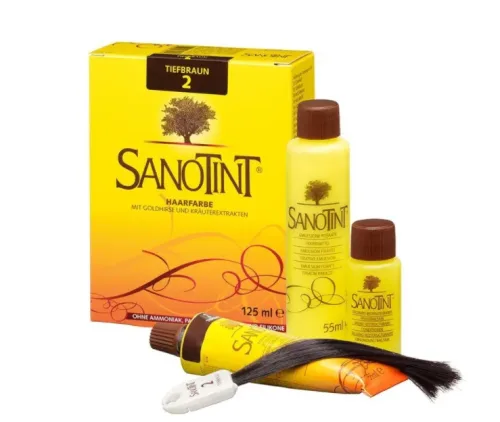 Sanotint Haarfarbe 02 tiefbraun (125ml)