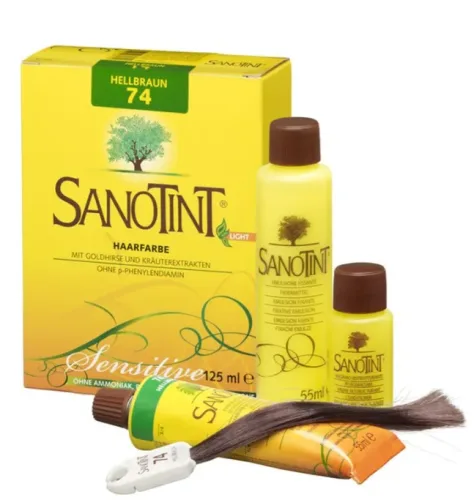 Sanotint Sensitive Haarfarbe 74 hellbraun (125ml)