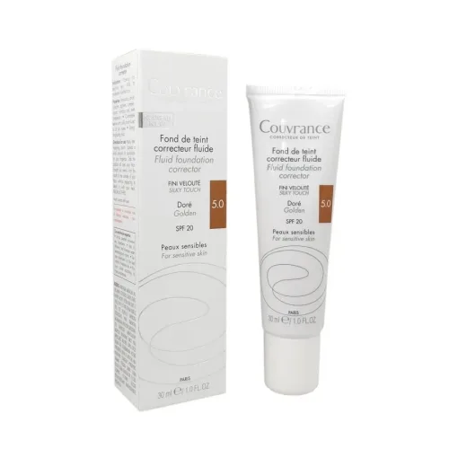 undefined, Avène Couvrance Fluid Foundation SPF20 5.0 Golden 30 ml