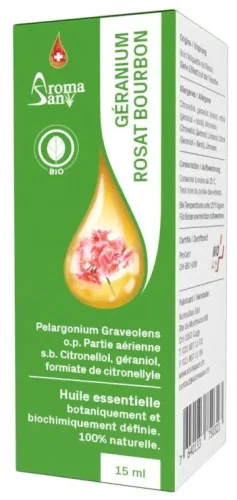 AromaSan Rosengeranie Bourbon Bio Ätherisches Öl (15ml)
