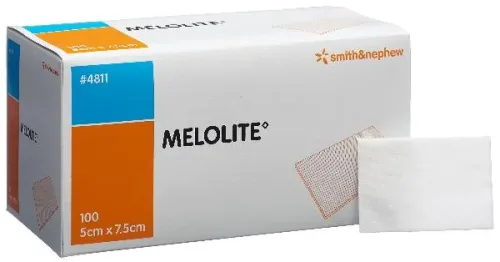 MELOLITE, Melolite Wundkompresse 5cmx7.5cm Btl 100 Stk
