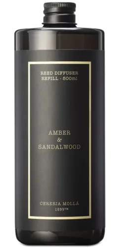 Cereria Mollá Diffuser Refill Amber & Sandalwood (500ml)