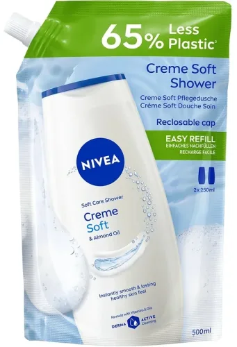 Nivea, Nivea Creme Soft Pflegedusche Refill 500ml Damen