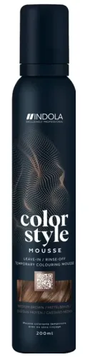 undefined, Indola Color Style Mousse Mittelbraun 200 ml