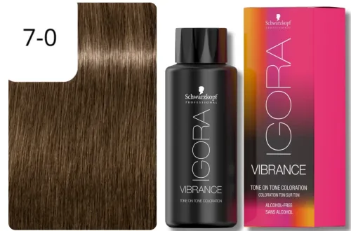 Schwarzkopf Professional, Schwarzkopf Professional Igora Vibrance 7-0 Medium Blonde 60ml