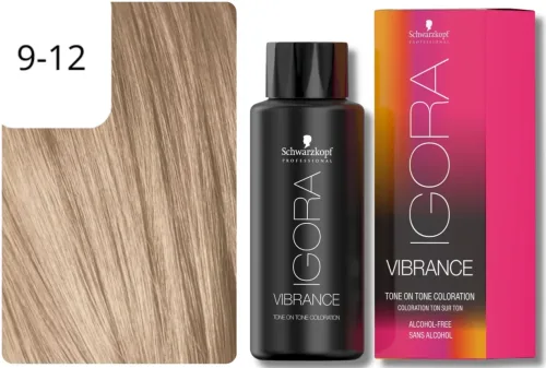 Schwarzkopf Professional, Schwarzkopf Professional Igora Vibrance Cools 9-12 Extra Hellblond Cendré Asch