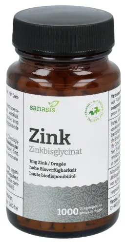 sanasis Zink Dragéeperlen (1000 Stk)