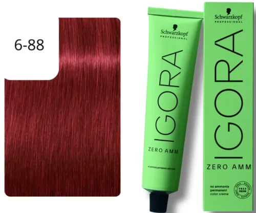 Schwarzkopf Professional, Schwarzkopf Professional Igora Zero Amm 6-88 Dark Blonde Red Extra 60ml