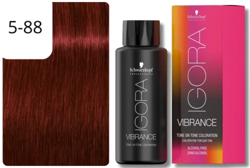 Schwarzkopf Professional, Schwarzkopf Professional Igora Vibrance 5-88 Light Brown Red Extra 60ml