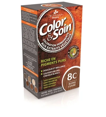 Color & Soin Coloration 8C, Kupferblond (135ml)