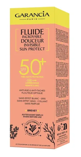 Garancia, Garancia - Fluide Visage Incroyable Douceur, Invisible SPF50+, 40 ml