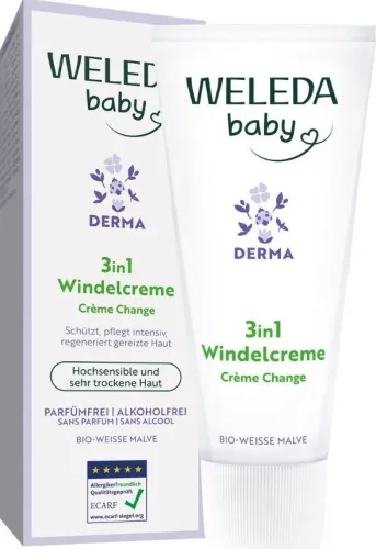 Weleda Derma 3in1 Windelcreme weisse Malve (50ml)