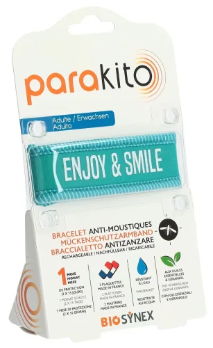 parakito, Parakito Armband Erwachsene Enjoy and Smile blau