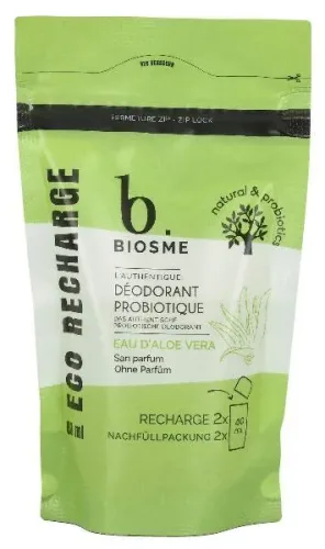 Biosme, Biosme Deodorant probiotisch Aloe Vera Nachfüllpackung Btl 80 ml