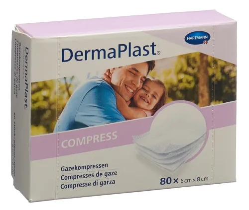 DERMAPLAST, DermaPlast Compress 6x8cm 80 Stk