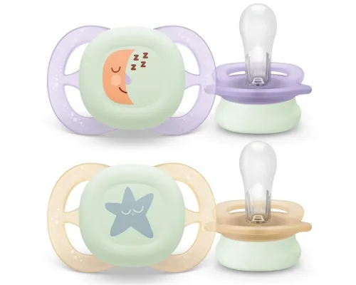 PHILIPS AVENT, Philips Avent Schnuller ultra start Nighttime Girl 0-2 Monate