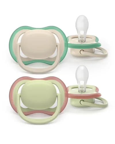 PHILIPS AVENT, Philips Avent Schnuller ultra air 6-18 Monate Doppelpack, olive/beige