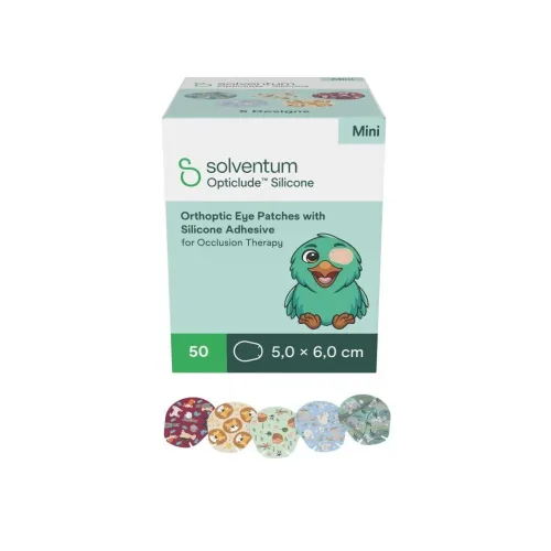 undefined, Solventum Opticlude Mini 5x6 cm Silicon Augenpflaster Boys 50 Stück