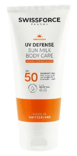 Swissforce Pharma AG, Swissforce UV Defense Sonnenschutzmilch für den Körper LSF 50