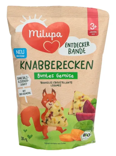 Milupa, Milupa Bio Knabberecken buntes Gemüse 3+ 30 g