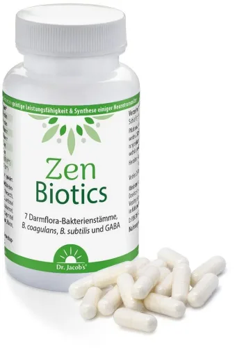 Dr. Jacobs, Dr. Jacob's Zen Biotics Darmflora-Bakterien + Gaba Kaps Ds 90 Stk