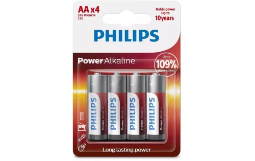 Philips, Philips Power LR6 Mignon (AA)-Batterie Alkali-Mangan 1.5 V 4 St.
