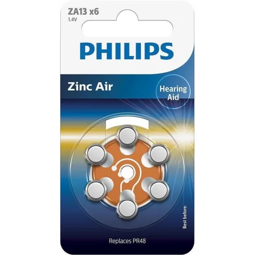 Philips, Philips Hörgerät Batterie 13 6 Stk